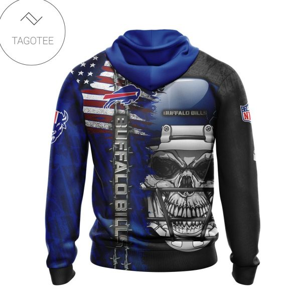 Nfl Buffalo Bills Skull With Helmets 2022 Hoodie