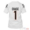 Nfl Chase 1 Cincinnati Bengals White 3D Shirt