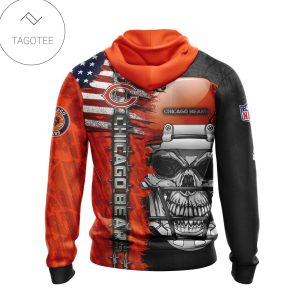 Nfl Chicago Bears Skull With Helmets 2022 Hoodie