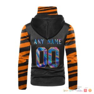 Nfl Cincinnati Bengals Black Orange Hologram Custom 3D Hoodie Mask