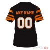 Nfl Cincinnati Bengals Black Orange Line Custom 3D Shirt