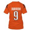 Nfl Cincinnati Bengals Burrow 9 Orange Super Bowl Lvi 3D Shirt