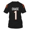 Nfl Cincinnati Bengals Chase 1 Black 3D Shirt