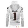 Nfl Cincinnati Bengals Chase 1 White 3D Hoodie Mask