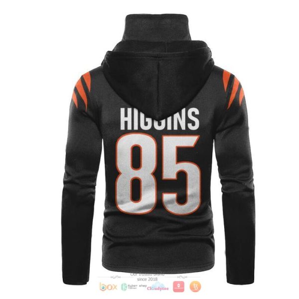 Nfl Cincinnati Bengals Higgins 85 Black 3D Hoodie Mask