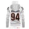 Nfl Cincinnati Bengals Hubbard 94 White 3D Hoodie Mask