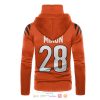 Nfl Cincinnati Bengals Mixon 28 Orange 3D Hoodie Mask