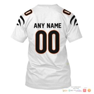 Nfl Cincinnati Bengals White Custom 3D Shirt