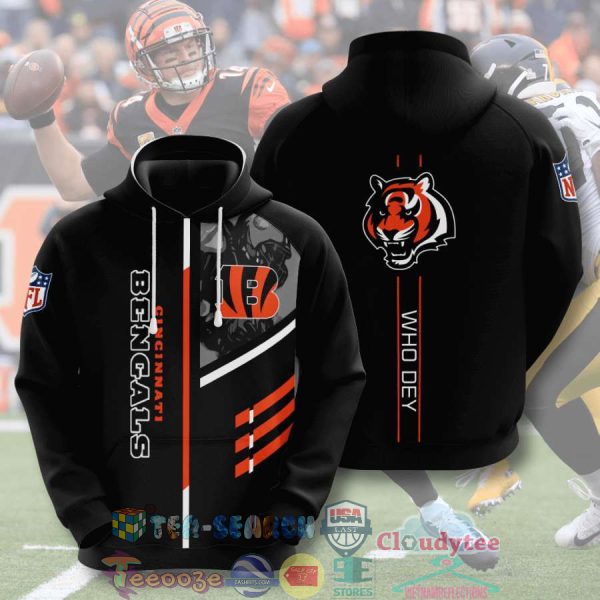 Nfl Cincinnati Bengals Who Dey Hoodie 3D