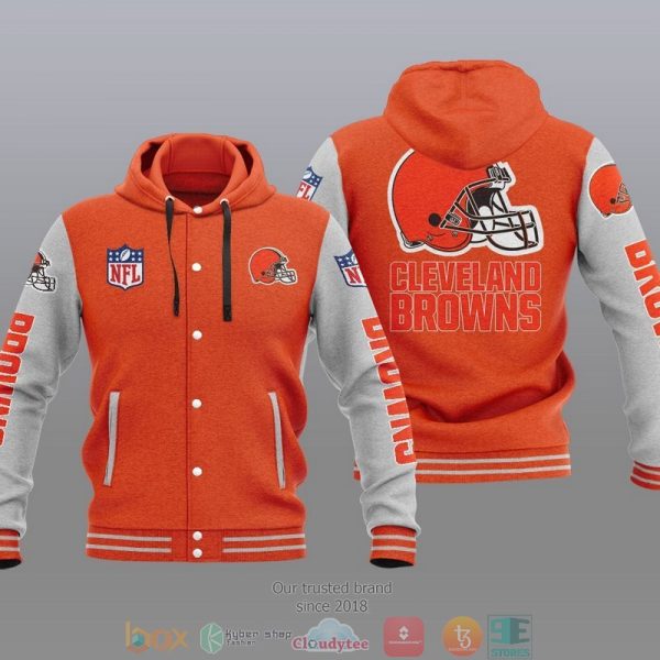 Nfl Cleveland Browns Baseball Jacket Hoodie