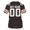 Nfl Cleveland Browns Personalized Brown 3D Hoodie