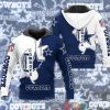 Nfl Dallas Cowboys Blue White 3D Hoodie