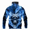 Nfl Dallas Cowboys Flameskull 3D Hoodie Mask