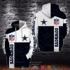 Nfl Dallas Cowboys Navy White 3D Hoodie