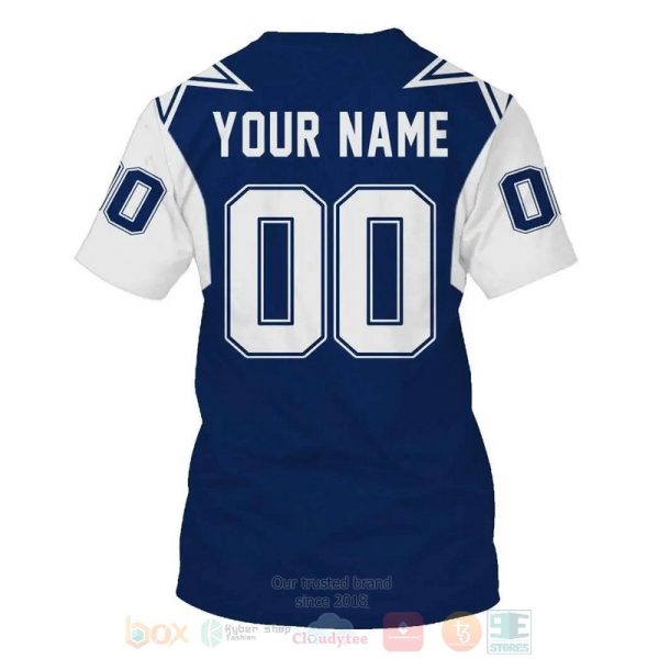 Nfl Dallas Cowboys Personalized Blue 3D Hoodie