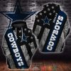 Nfl Dallas Cowboys Us Flag Dark Blue 3D Hoodie