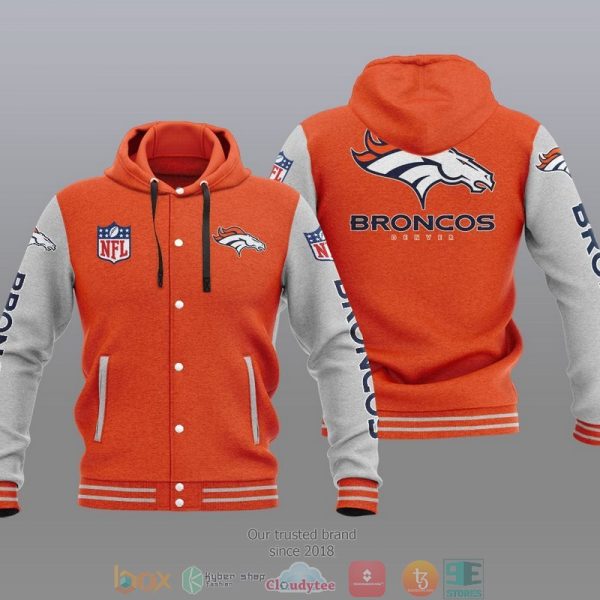 Nfl Denver Broncos Baseball Jacket Hoodie