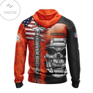 Nfl Denver Broncos Skull With Helmets 2022 Hoodie