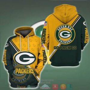 Nfl Green Bay Packers Go Pack Go 3D Hoodie