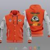 Nfl Green Bay Packers Go Pack Go Baseball Jacket Hoodie