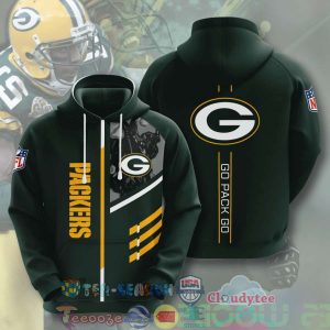 Nfl Green Bay Packers Go Pack Go Hoodie 3D