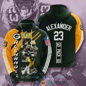 Nfl Green Bay Packers Jaire Alexander 23 Go Pack Go Hoodie 3D