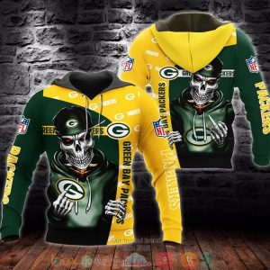 Nfl Green Bay Packers Skeleton 3D Hoodie