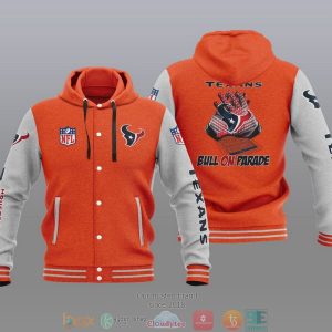 Nfl Houston Texans Bull On Parade Baseball Jacket Hoodie