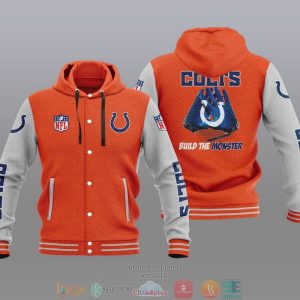 Nfl Indianapolis Colts Build The Monster Baseball Jacket Hoodie