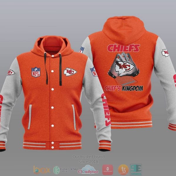 Nfl Kansas City Chiefs Chief’S Kingdom Baseball Jacket Hoodie