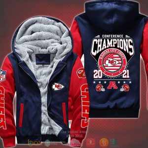 Nfl Kansas City Chiefs Conference Champions 2021 3D Fleece Hoodie