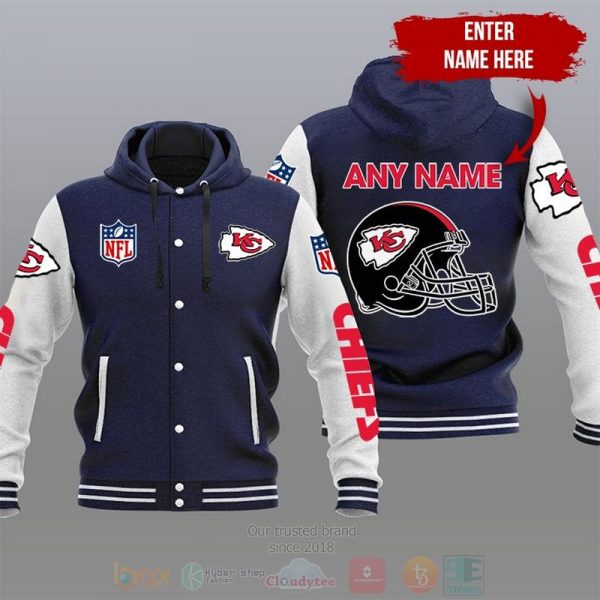 Nfl Kansas City Chiefs Custom Name Varsity Hoodie Jacket