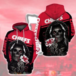 Nfl Kansas City Chiefs Grim Reaper 3D Hoodie