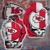 Nfl Kansas City Chiefs Logo Grateful Dead Skull 3D Hoodie