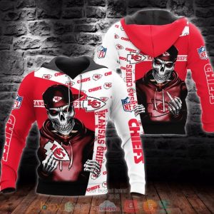 Nfl Kansas City Chiefs Skeleton 3D Hoodie