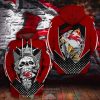 Nfl Kansas City Chiefs Skull Wing Eagle 3D Hoodie