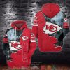 Nfl Kansas City Chiefs Smoke Red 3D Hoodie