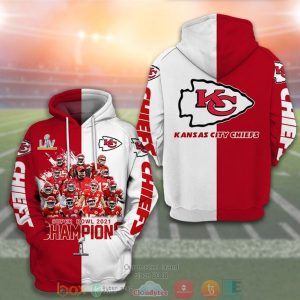 Nfl Kansas City Chiefs Super Bowl Champions 2021 3D Hoodie