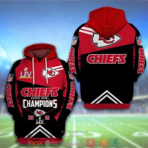 Nfl Kansas City Chiefs Super Bowl Champions 2021 Red 3D Hoodie