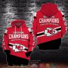 Nfl Kansas City Chiefs Super Bowl Champions Red 3D Hoodie