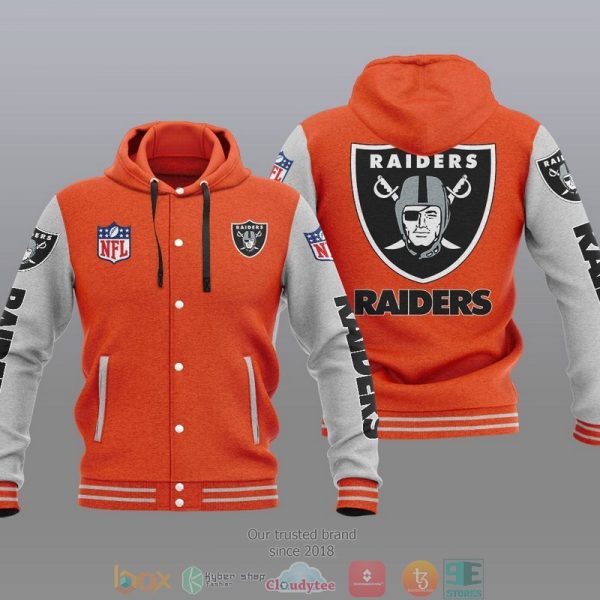 Nfl Las Vegas Raiders Baseball Jacket Hoodie