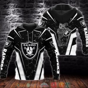 Nfl Las Vegas Raiders Groot 3D Hoodie