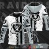 Nfl Las Vegas Raiders Smoke White 3D Hoodie