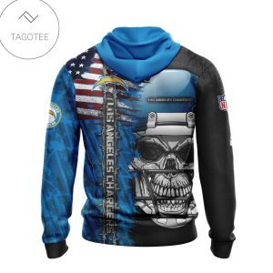 Nfl Los Angeles Chargers Skull With Helmets 2022 Hoodie