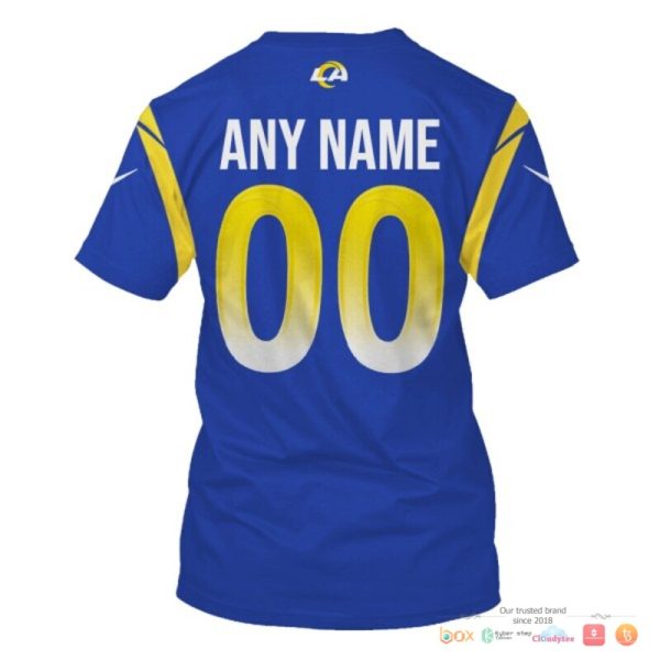 Nfl Los Angeles Rams Blue Nike Custom 3D Shirt