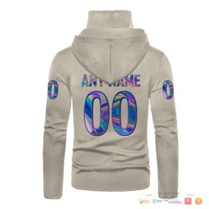 Nfl Los Angeles Rams Light Grey Hologram 3D Hoodie Mask