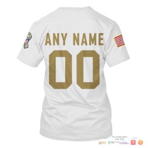 Nfl Los Angeles Rams White Salute To Service Custom 3D Shirt