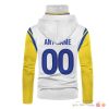 Nfl Los Angeles Rams Yellow White 3D Hoodie Mask