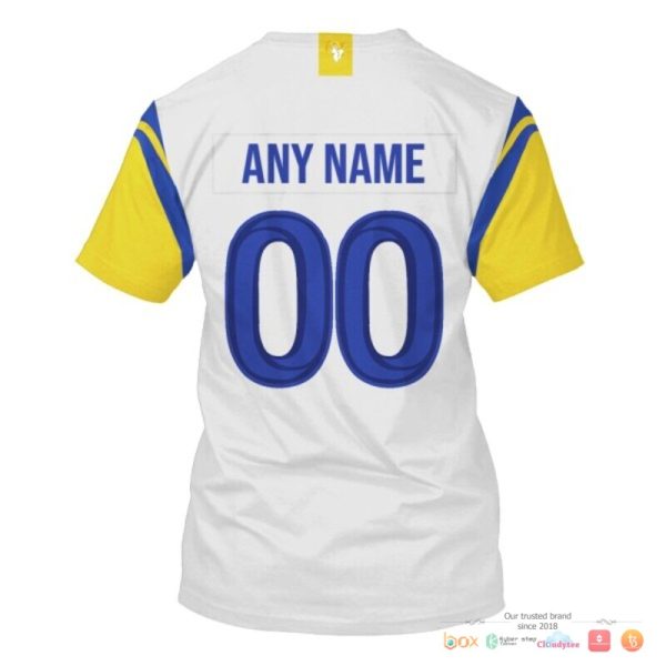 Nfl Los Angeles Rams Yellow White Custom 3D Shirt