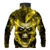 Nfl Minnesota Vikings Flameskull 3D Hoodie Mask